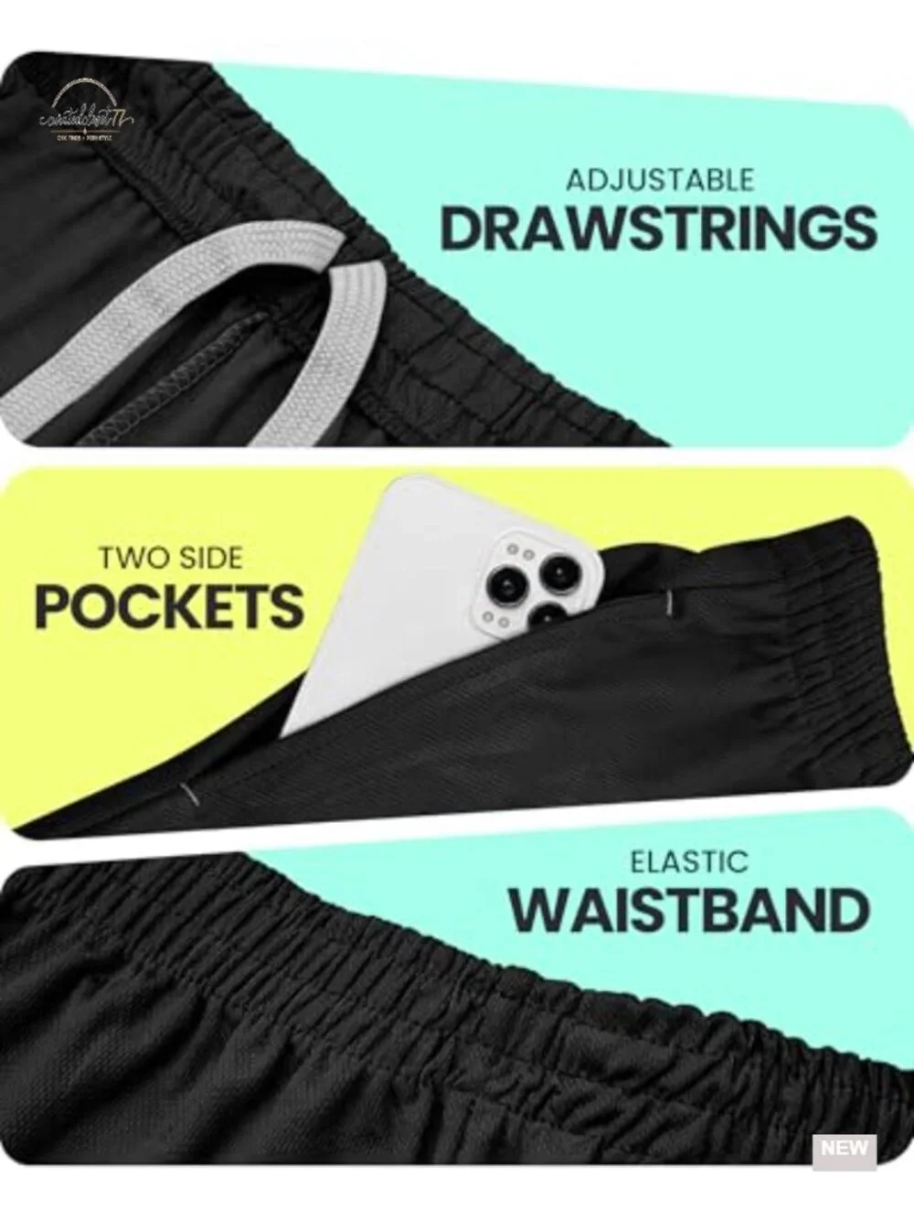 Men's Quick Dry Athletic Shorts with Pockets